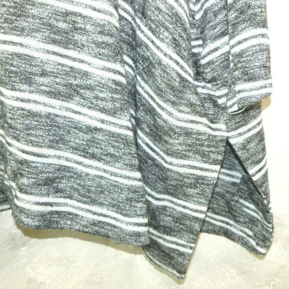 Anthropologie Postcard Pullover Tunic Grey Striped - Picture 6 of 8